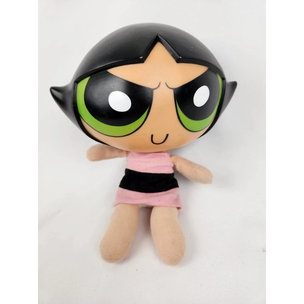 RARE‎ Vintage 1999 Powerpuff Girls Hard Head Plush Body Buttercup *DOES NOT TALK